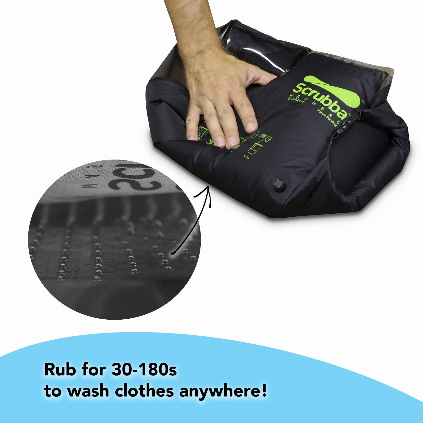 SCRUBBA Wash Bag – Portable Travel Washing Machine