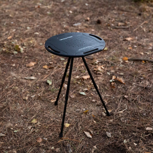 ON-U LIFE Side Round Wood Table 2 Tier Shelf