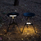 ON-U LIFE Side Round Wood Table 2 Tier Shelf