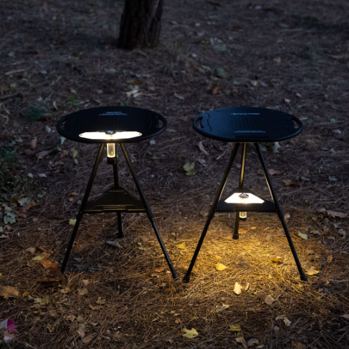 ON-U LIFE Side Round Wood Table 2 Tier Shelf