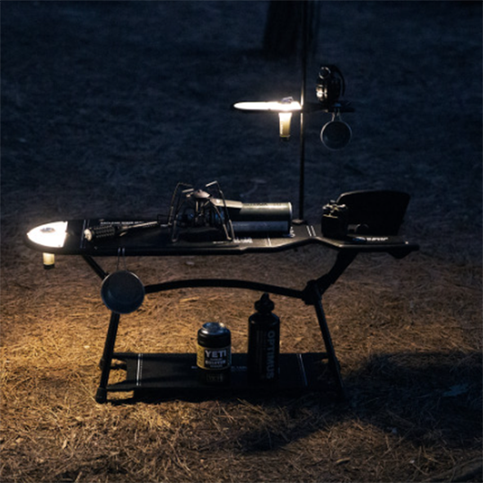 ON-U LIFE Missile Side Lantern Wood Table