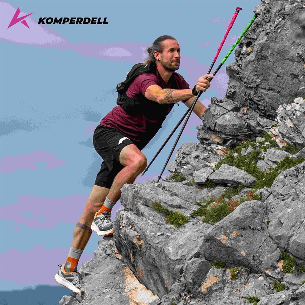 KOMPERDELL Carbon FXP Ultra The Erlkönig Green Lightweight Trekking Pole
