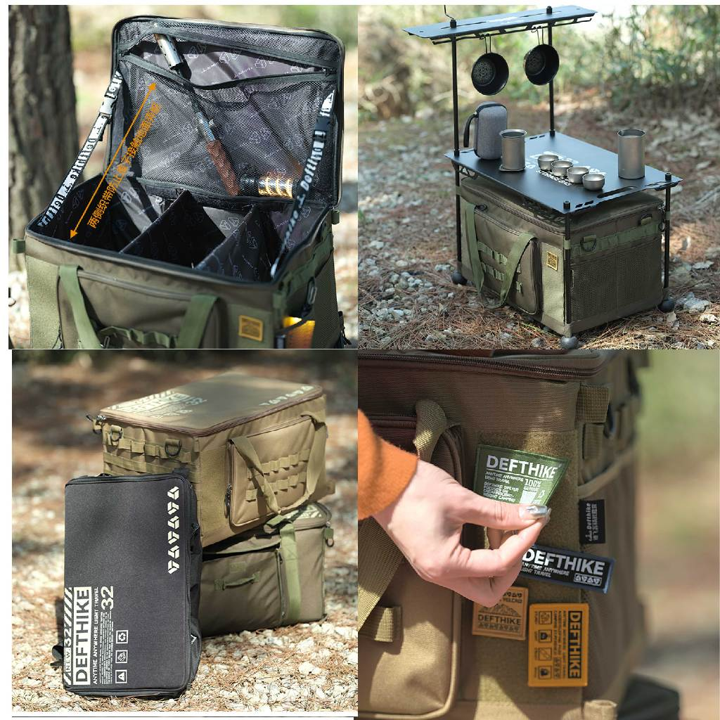 DEFTHIKE 50L Tactical Storage Bag with Table Top Multi-Function D-N004