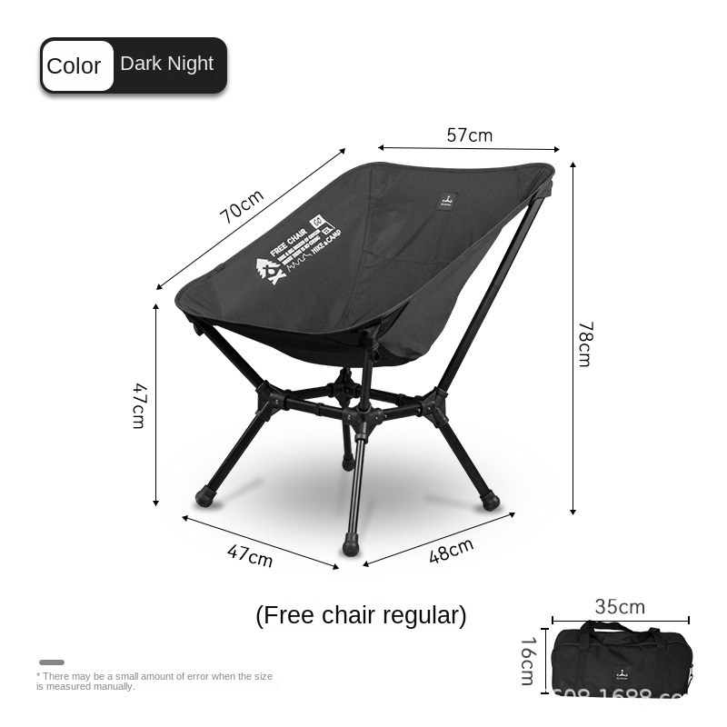 DEFTHIKE Foldable Lightweight Moon Chair Low Back Y005