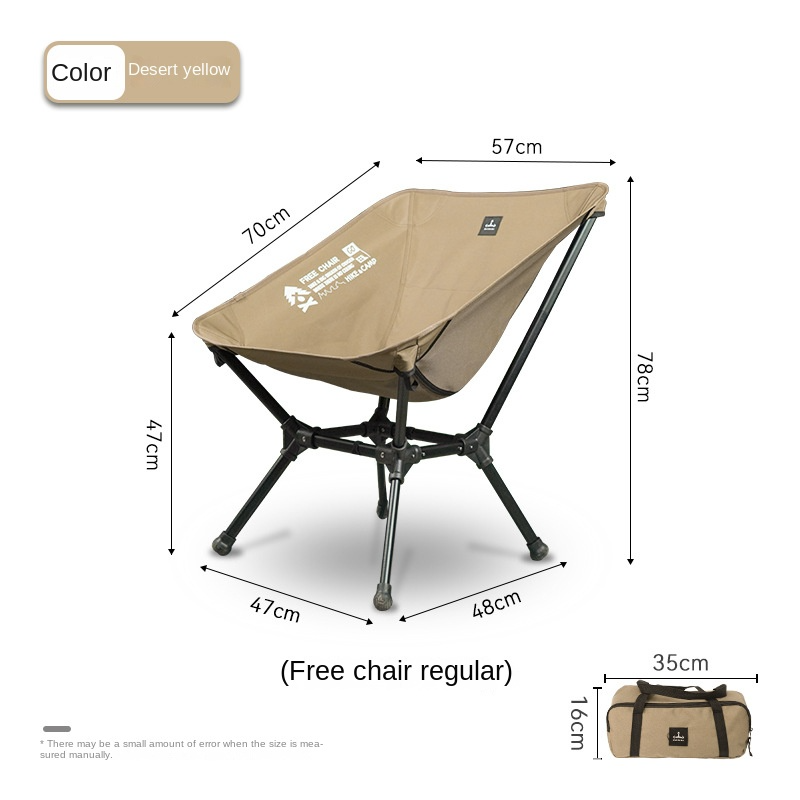 DEFTHIKE Foldable Lightweight Moon Chair Low Back Y005