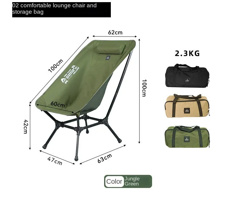 DEFTHIKE Foldable Lounge Moon Chair High Back Y003