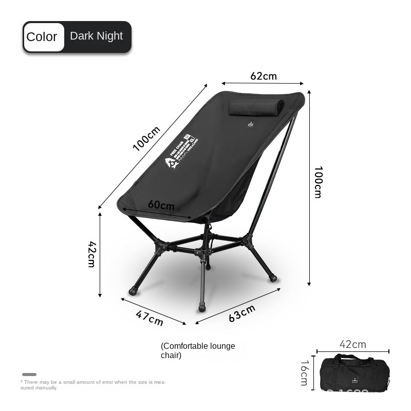 DEFTHIKE Foldable Lounge Moon Chair High Back Y003