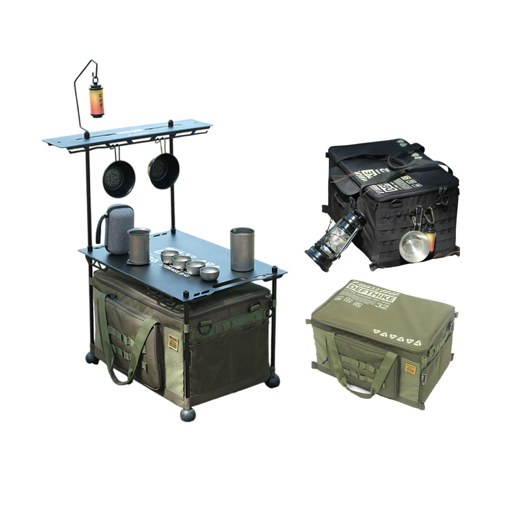 DEFTHIKE 50L Tactical Storage Bag with Table Top Multi-Function D-N004