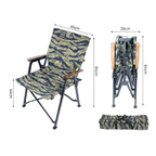 DEFTHIKE Foldable Kermit Chair with Wood Handrest Y013