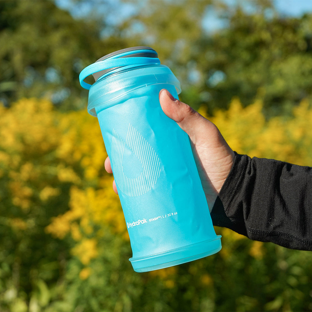HYDRAPAK Stash™ 1L Ultralight Collapsible Travel Bottle