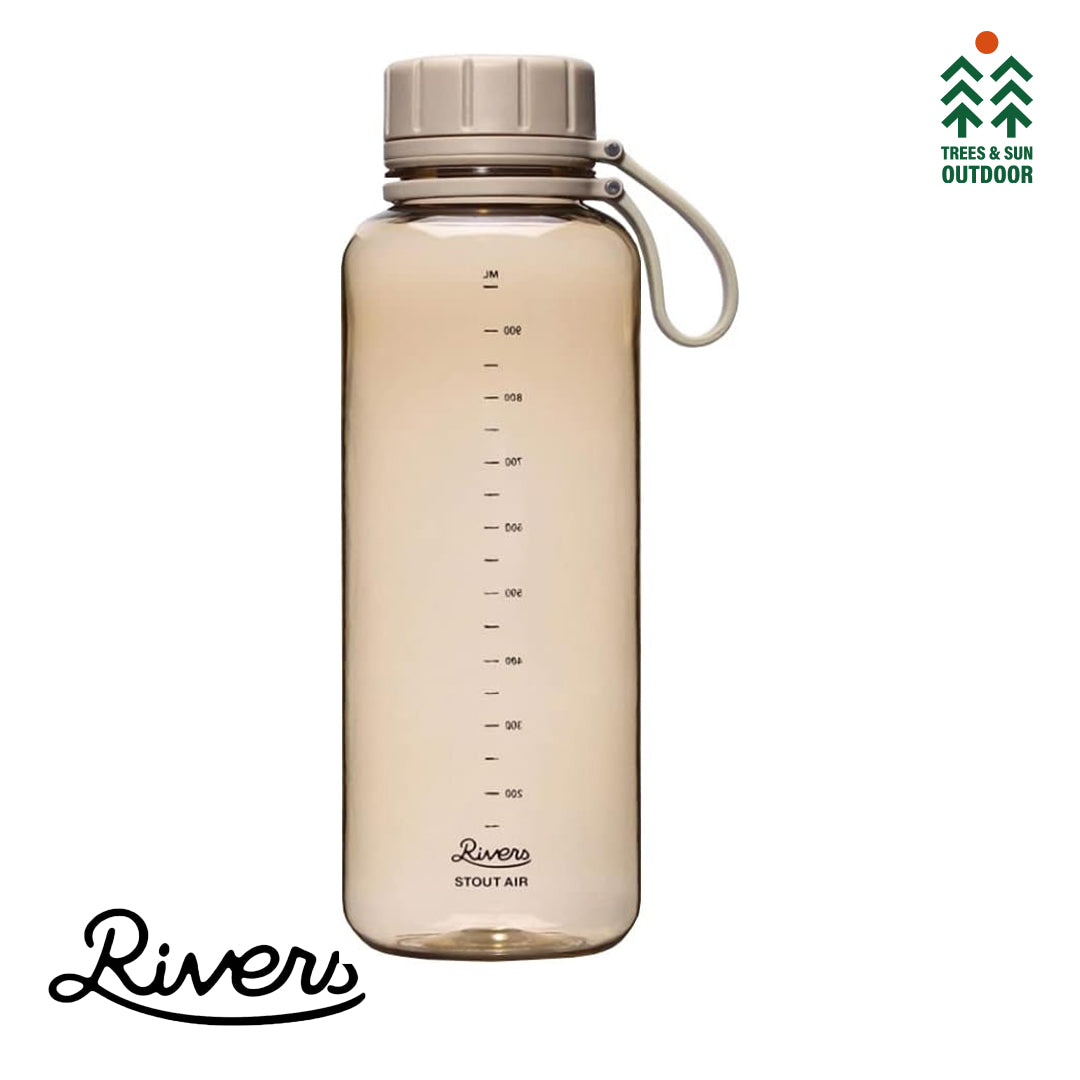 RIVER Stout Air 1000E ECOZEN 1000ML Leak-Proof Tritan Sports Water Bottle