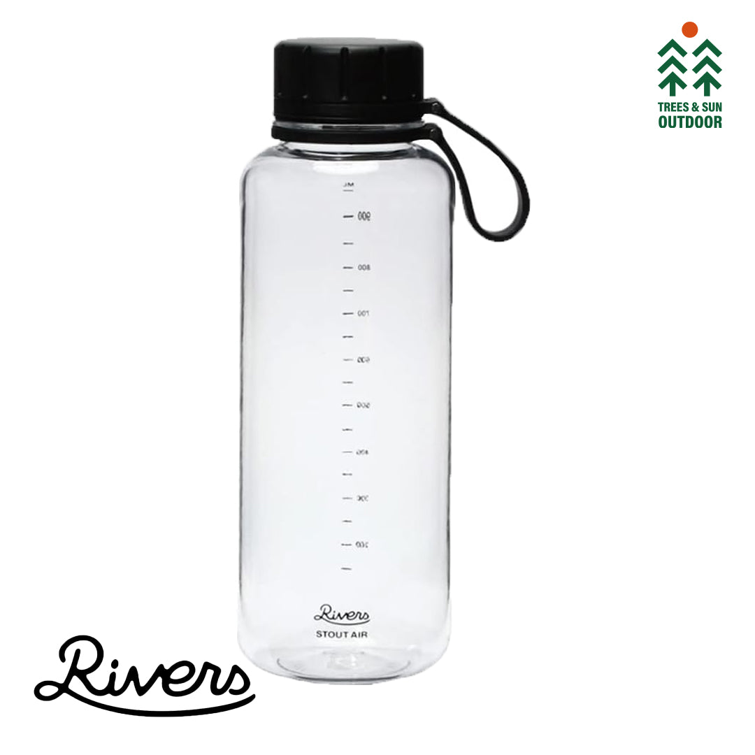 RIVER Stout Air 1000E ECOZEN 1000ML Leak-Proof Tritan Sports Water Bottle