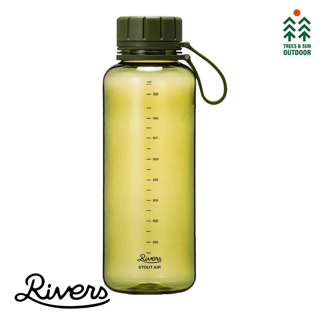 RIVER Stout Air 1000E ECOZEN 1000ML Leak-Proof Tritan Sports Water Bottle