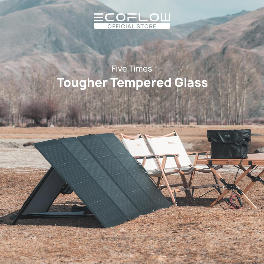 ECOFLOW 220W Solar Panel – Single Face Monofacial