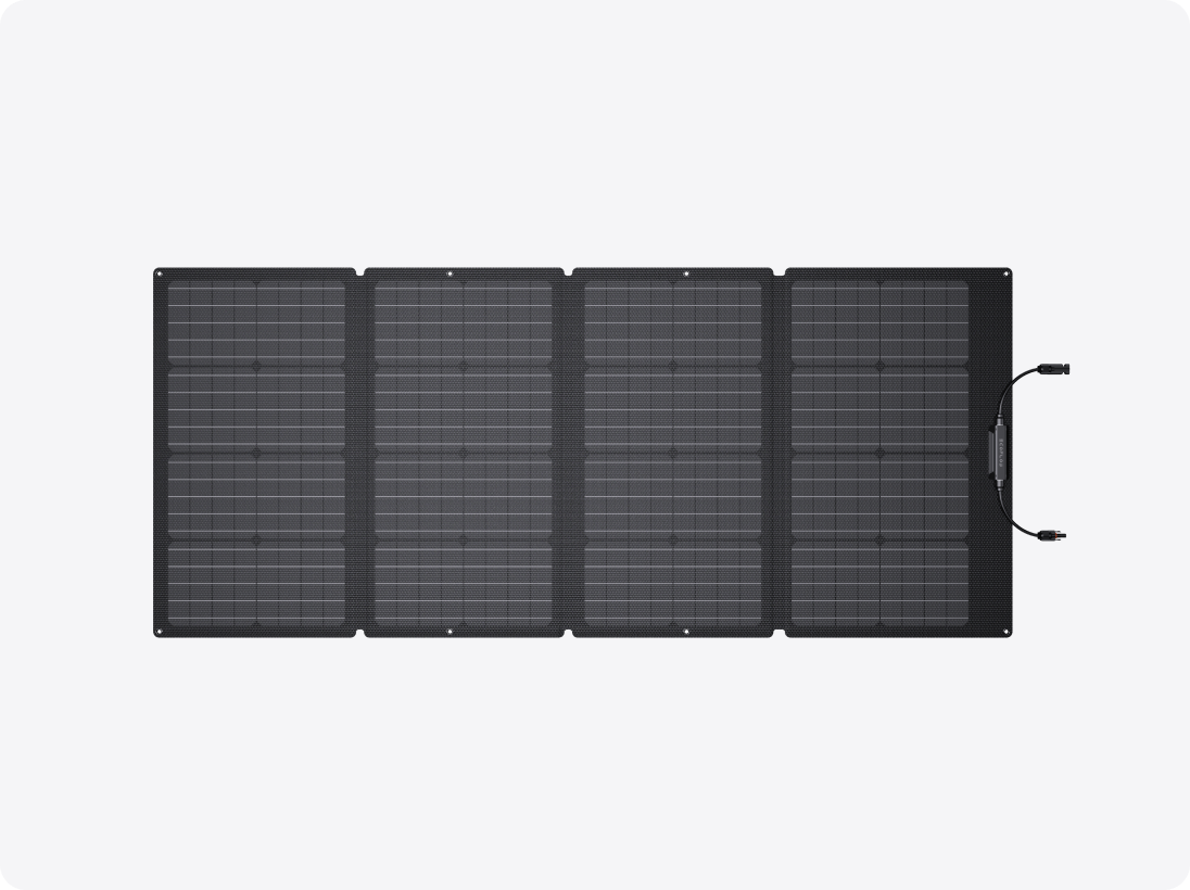 ECOFLOW 220W Solar Panel – Single Face Monofacial
