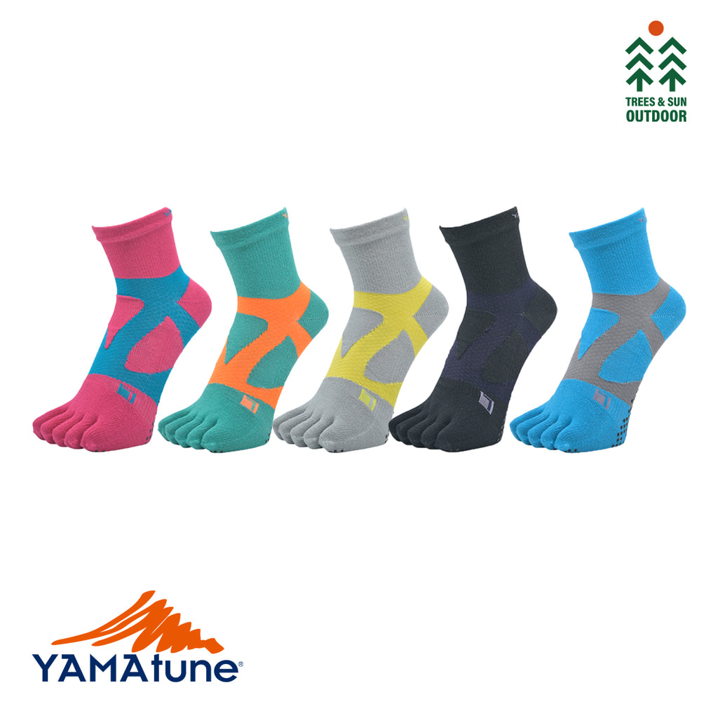 YAMATUNE 5 Toe Mid with Non-Slip Socks