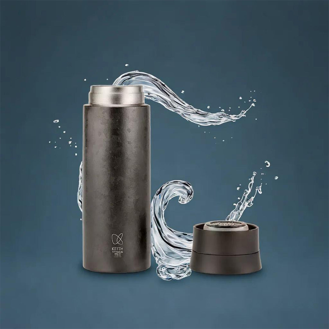 KEITH TITANIUM Anti-Leak Insulated Thermos 380ml Ti3135 – Black