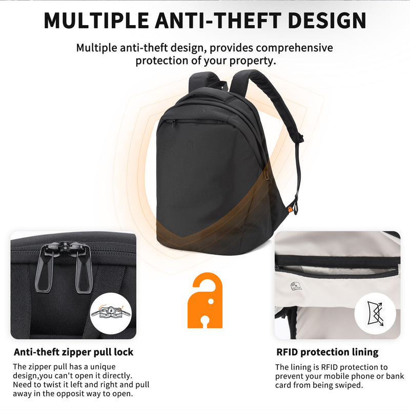 anti theft rfid backpacks for travelling AOKING Malaysia | AOKING Anti-Theft Travel Backpack 23L