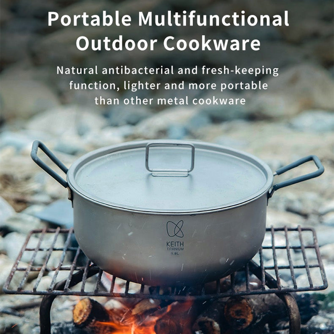 KEITH TITANIUM Cooking Pot 1.8L Ti6015