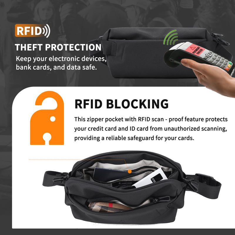 AOKING Anti-Theft Waist Bag