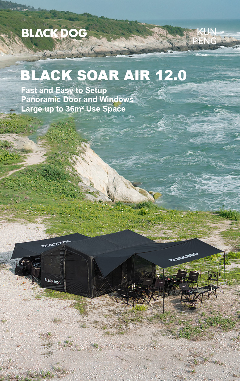 BLACKDOG Air Inflatable Tent 550CM 4-5 Person