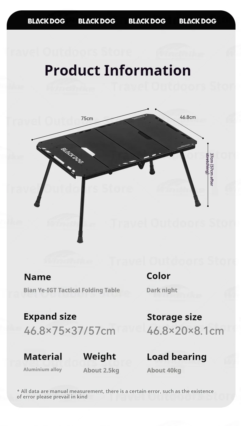BLACKDOG IGT Tactical Table Bian Ye