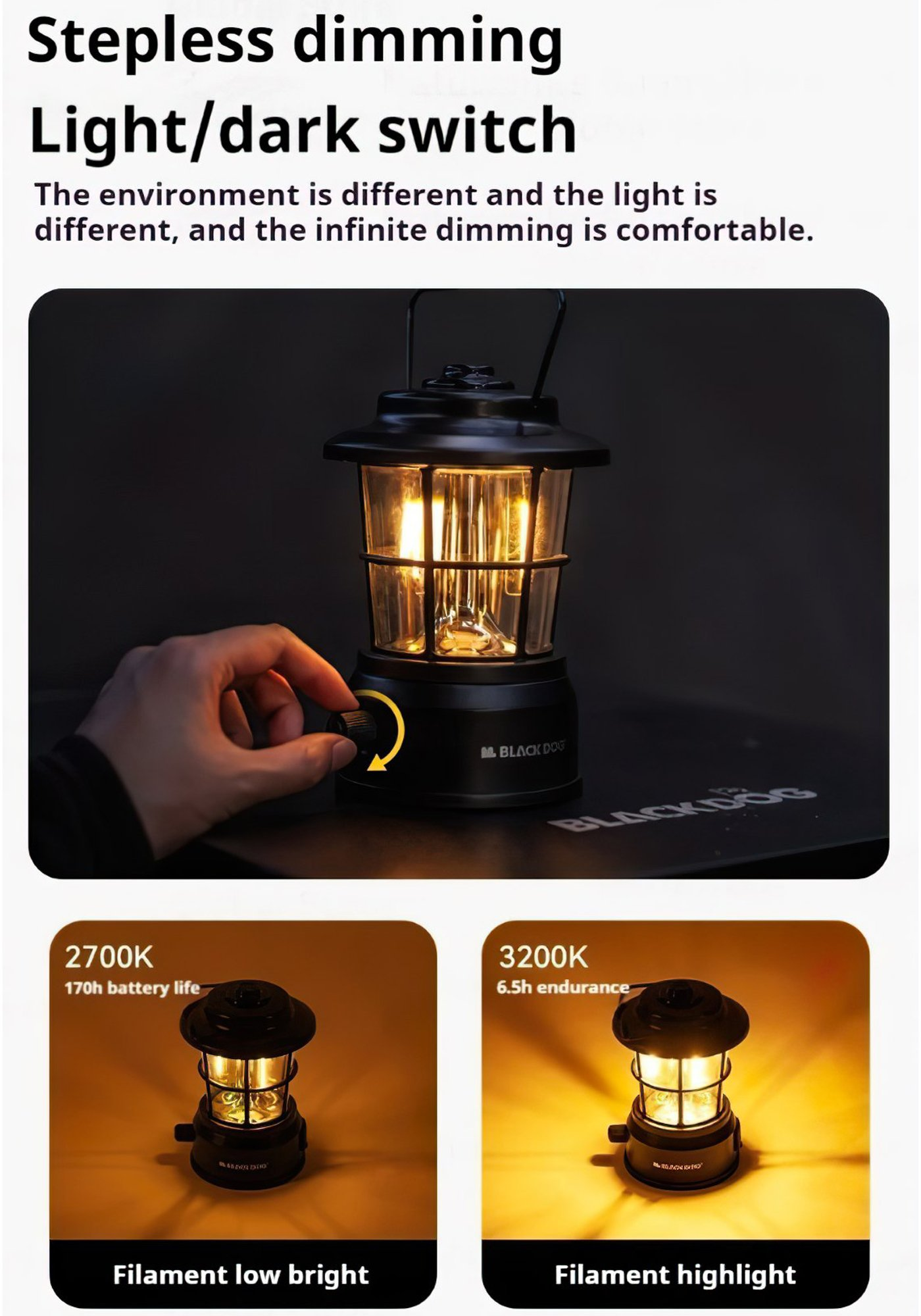 BLACKDOG Henghui Retro Vintage Lantern