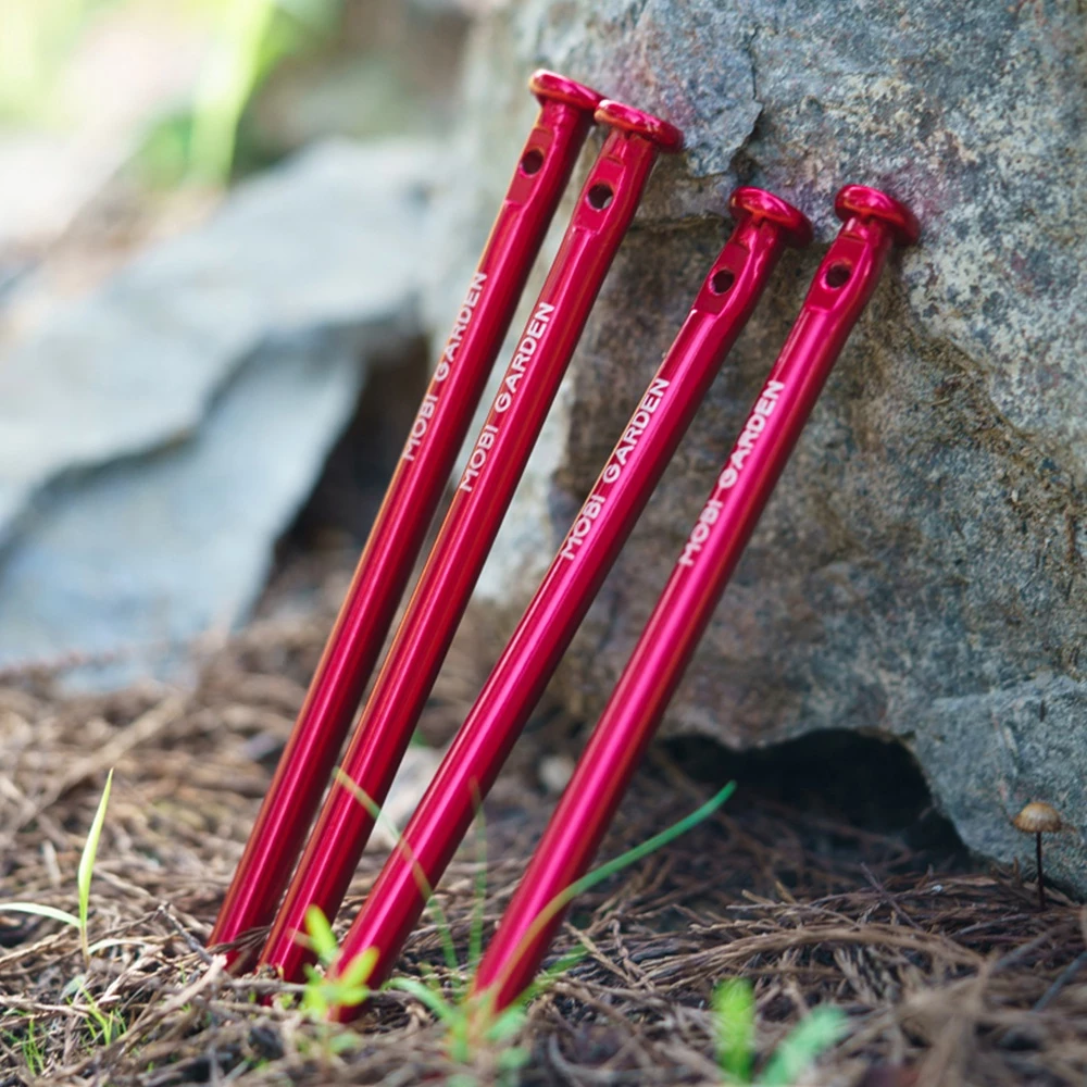 MOBI GARDEN Round Tent Peg Set – 4 pcs