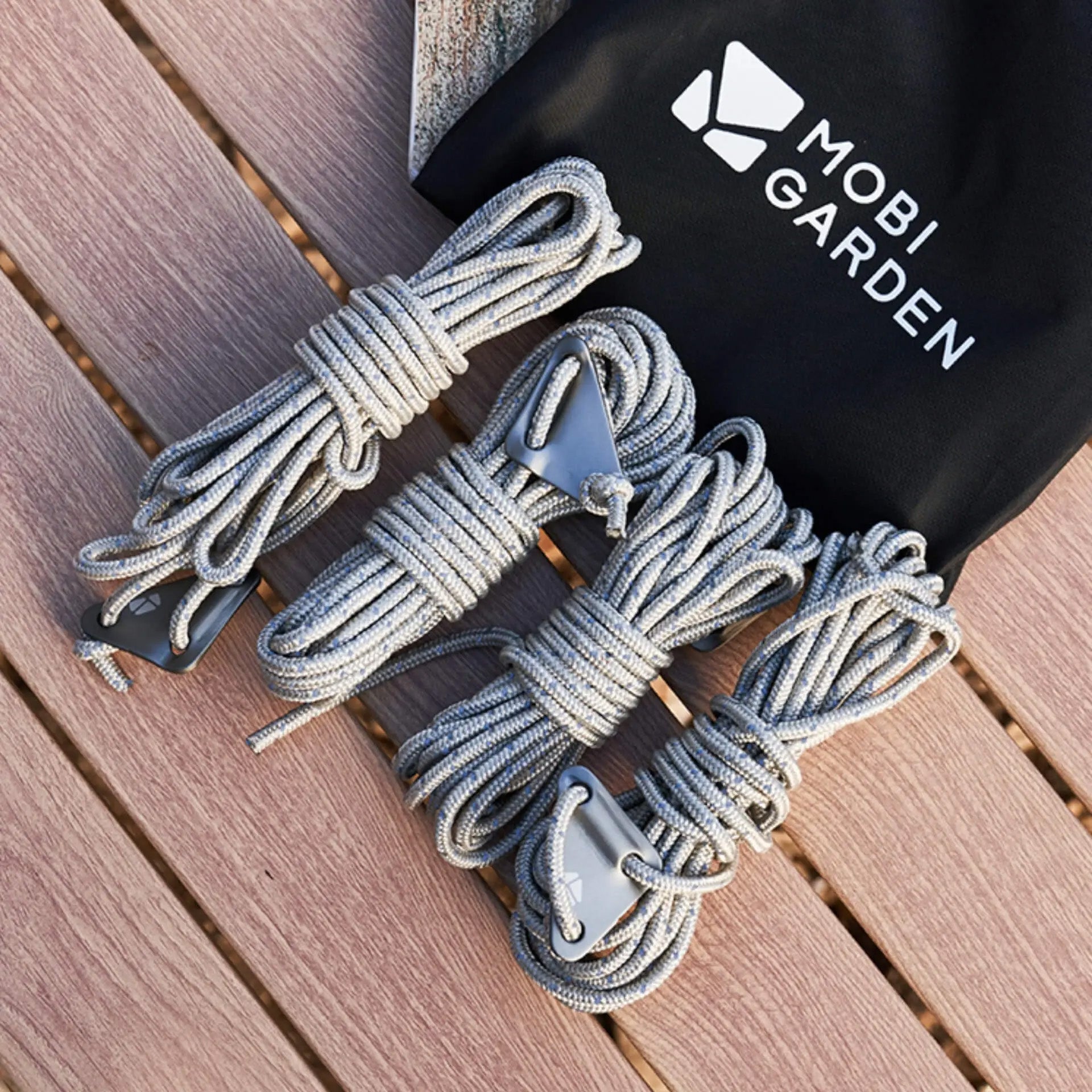 MOBI GARDEN Adjustable Guy Rope Set – 4 pcs