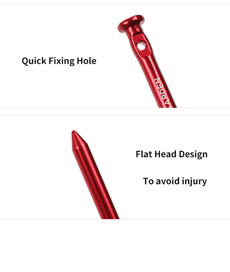 MOBI GARDEN Round Tent Peg Set – 4 pcs