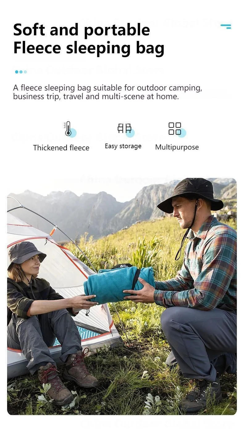 MOBI GARDEN Polar Fleece Envelope Sleeping Bag