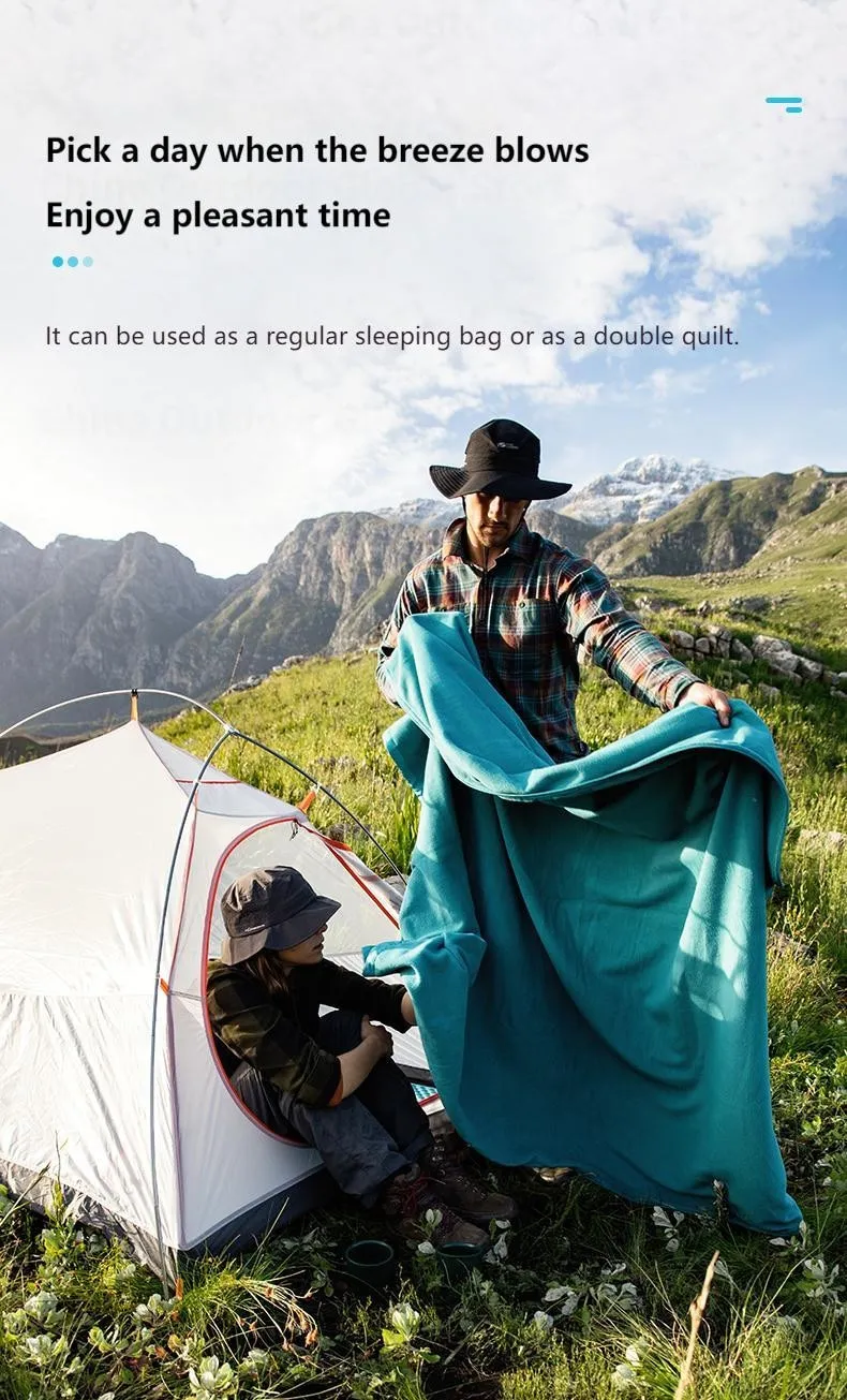 MOBI GARDEN Polar Fleece Envelope Sleeping Bag