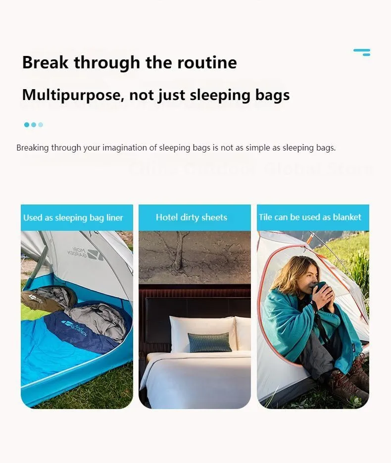 MOBI GARDEN Polar Fleece Envelope Sleeping Bag