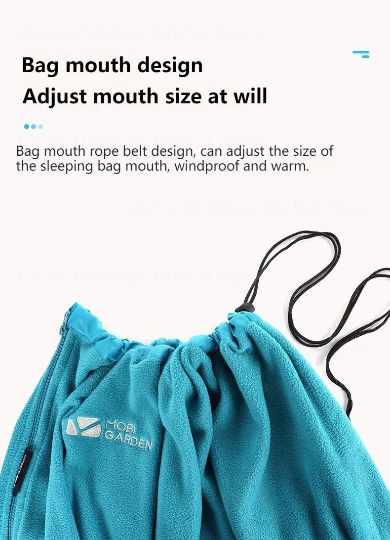 MOBI GARDEN Polar Fleece Envelope Sleeping Bag