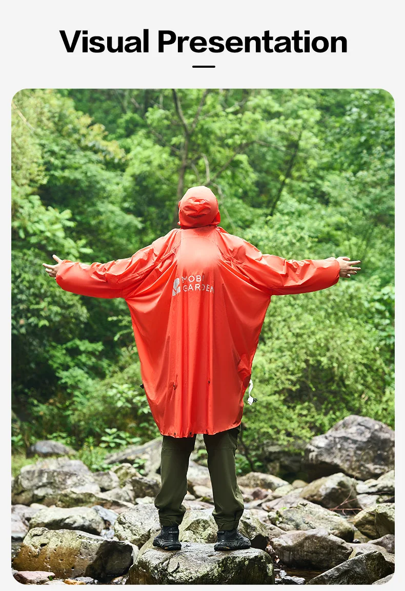MOBI GARDEN Ultralight Poncho Raincoat
