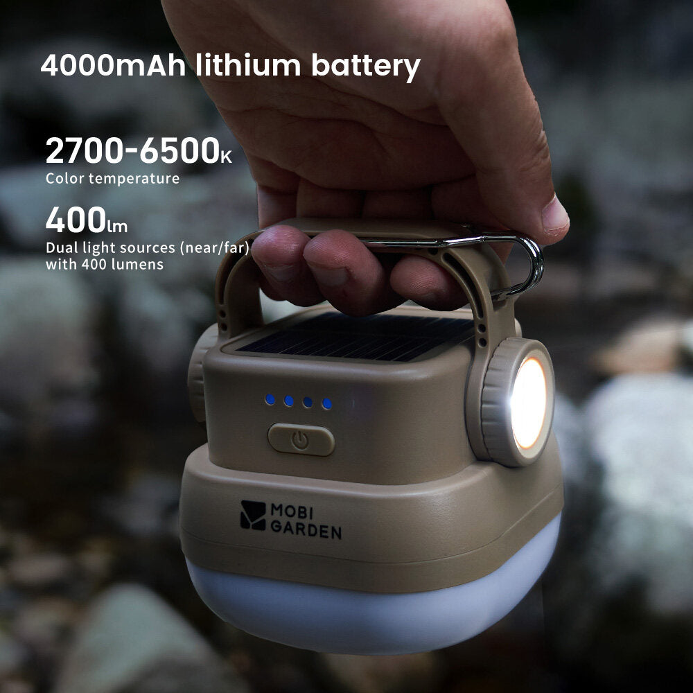 MOBI GARDEN Star Camp Solar Lantern – 400 Lumens
