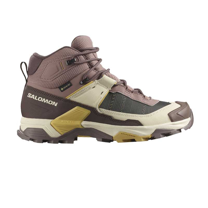 SALOMON Women's X Ultra 5 Mid Gore-Tex - Burlwood/French Roast/Rattan