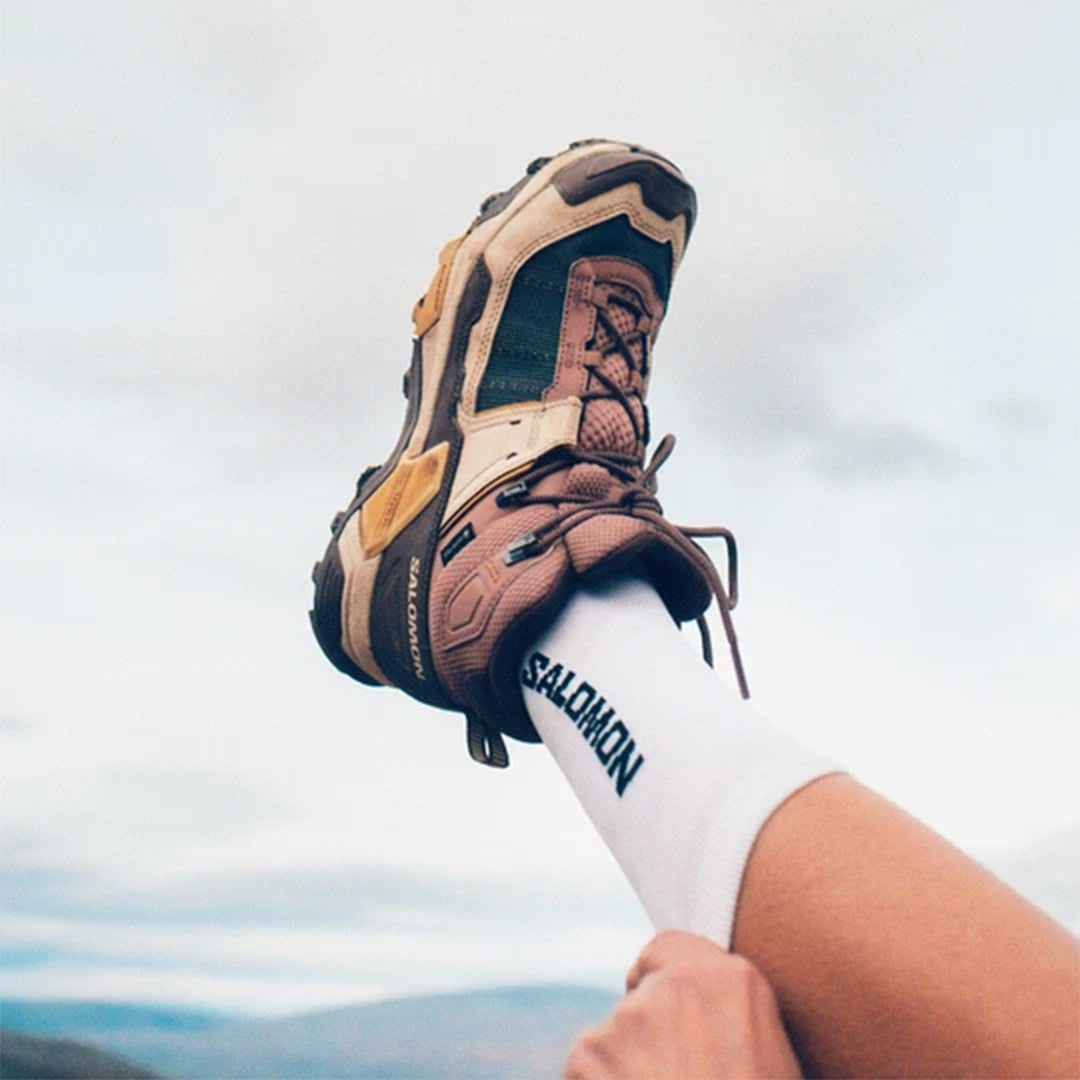 SALOMON Women's X Ultra 5 Mid Gore-Tex - Burlwood/French Roast/Rattan