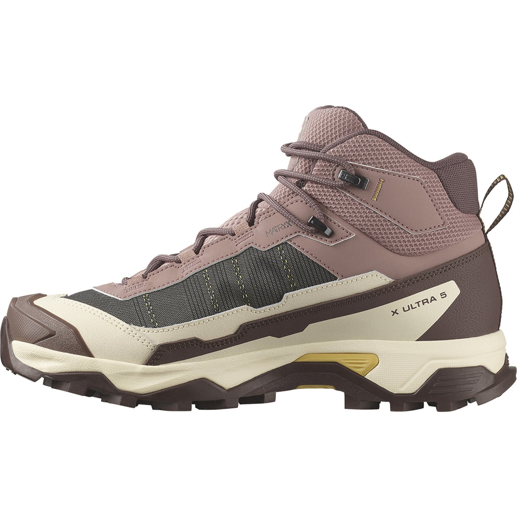 SALOMON Women's X Ultra 5 Mid Gore-Tex - Burlwood/French Roast/Rattan