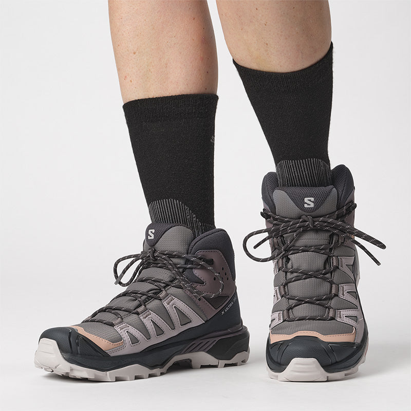 SALOMON Women's X Ultra 360 Mid Gore-Tex - Plum Kitten/Phantom/Cork