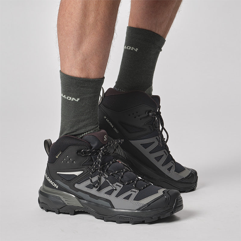 SALOMON Men's X Ultra 360 Mid Gore-Tex - Black/Magnet/Pewter
