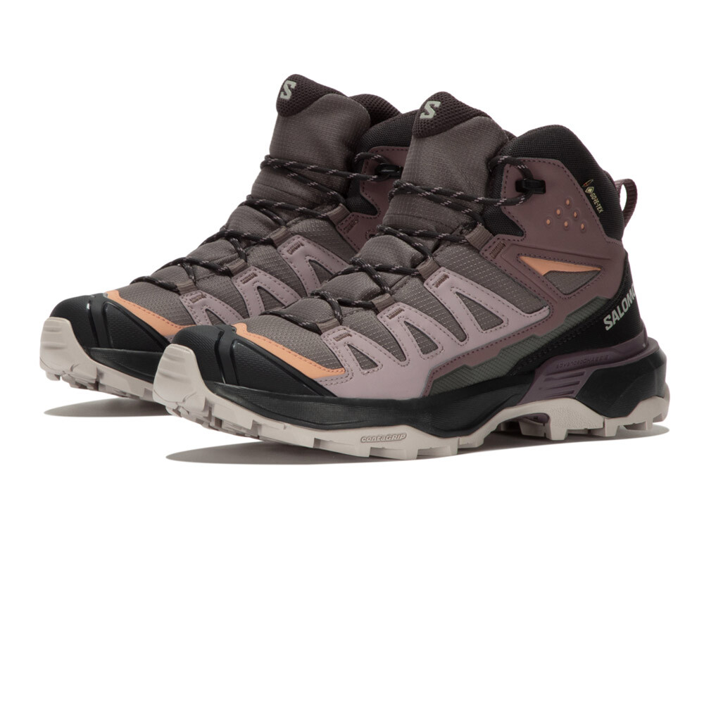 SALOMON Women's X Ultra 360 Mid Gore-Tex - Plum Kitten/Phantom/Cork