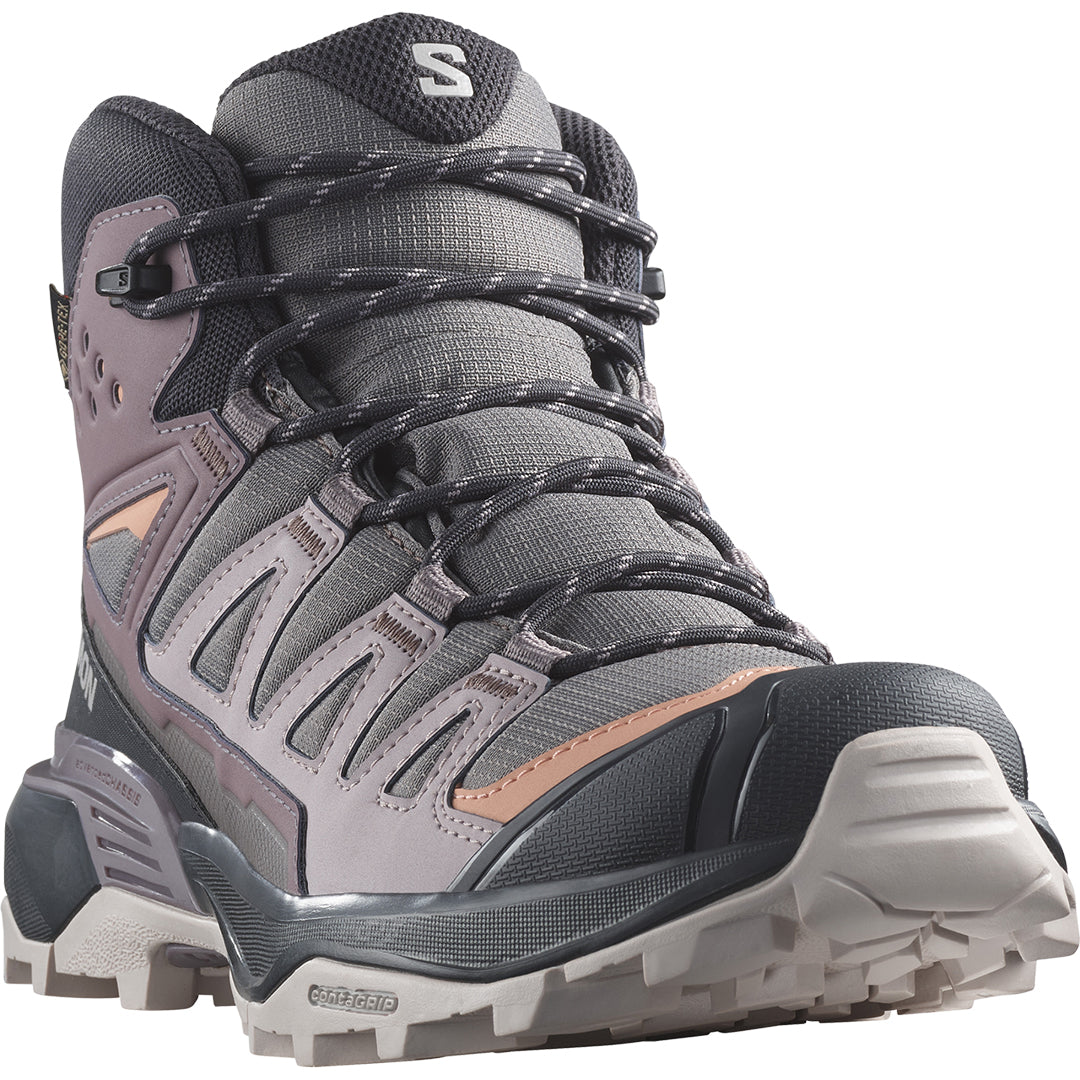 SALOMON Women's X Ultra 360 Mid Gore-Tex - Plum Kitten/Phantom/Cork