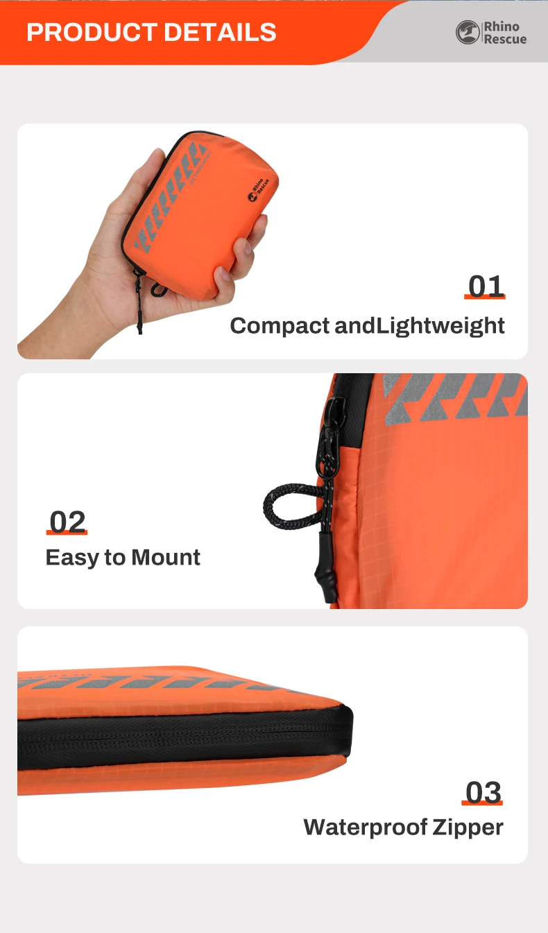 RHINO RESCUE Ultralight First Aid Mini – Orange