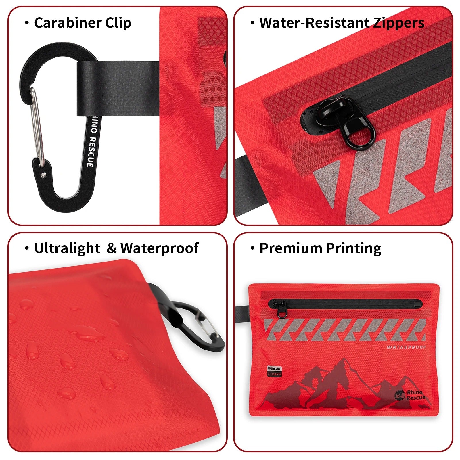 RHINO RESCUE Waterproof First Aid Kit