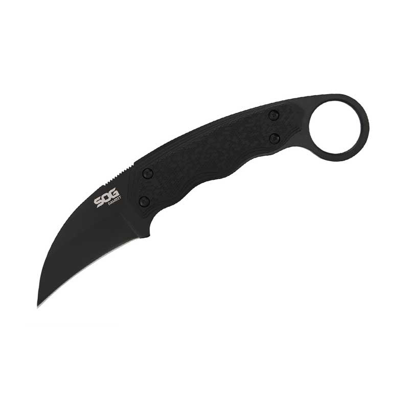 SOG Gambit Blackout Survival Curved Knife