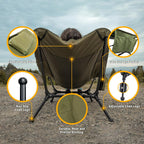 DEFTHIKE Lie Down Foldable Moon Chair