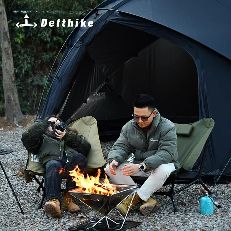DEFTHIKE Lie Down Foldable Moon Chair