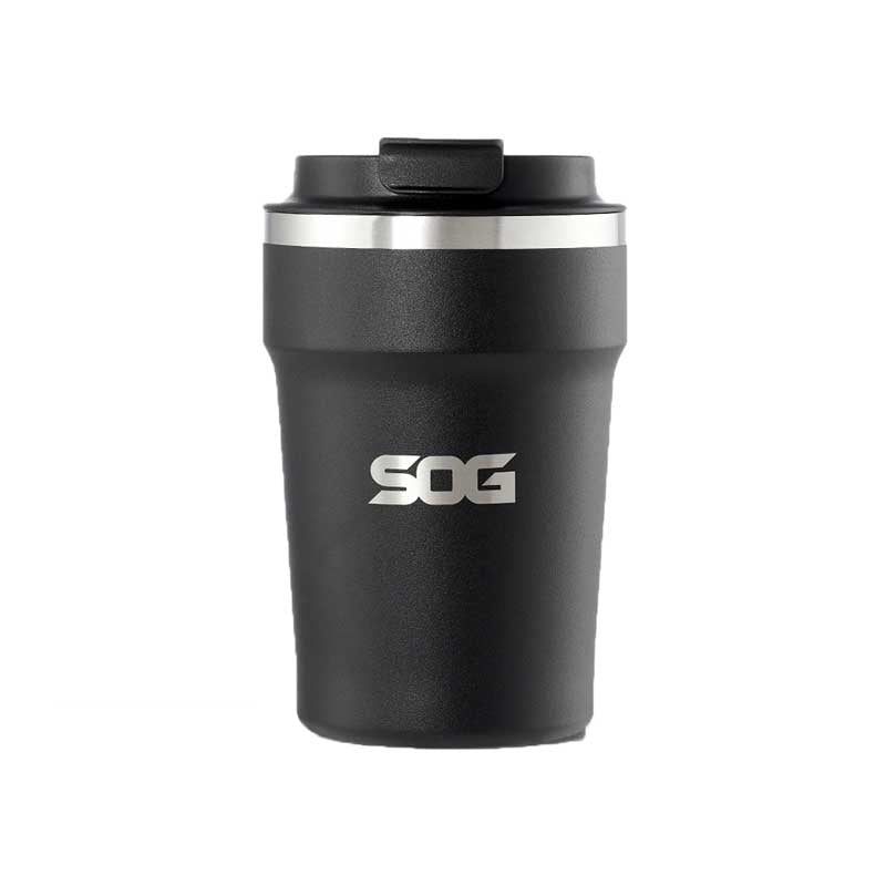 SOG Travel Mug with Lid 360ml – Black