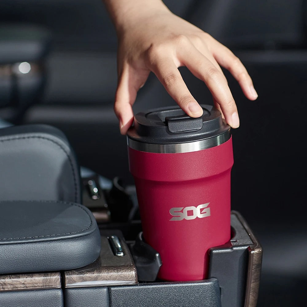 SOG Coffee Mug with Lid 360ml – Red